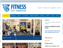 Tablet Screenshot of fitnessevysabatove.cz